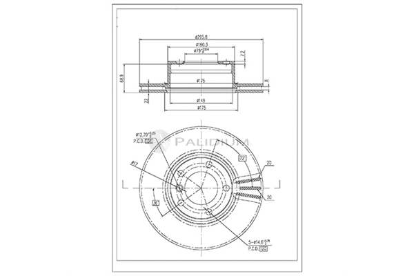 Brake Disc (P330-158)