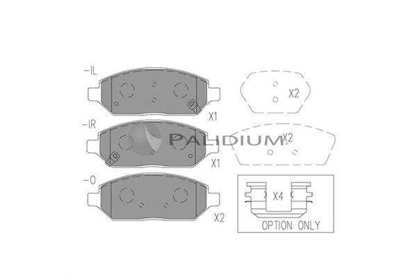 Brake Pad Set, disc brake (P1-1563)