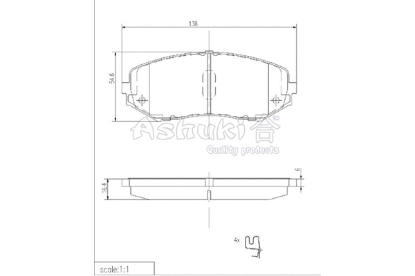 Brake Pad Set, disc brake (K012-14)
