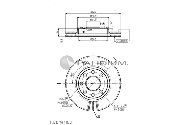 Brake Disc (P330-038)