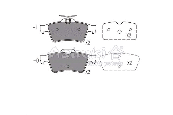 Brake Pad Set, disc brake (M075-35)