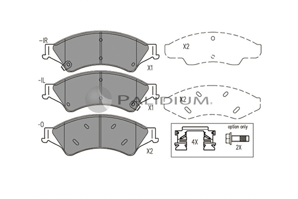 Brake Pad Set, disc brake (P1-1573)