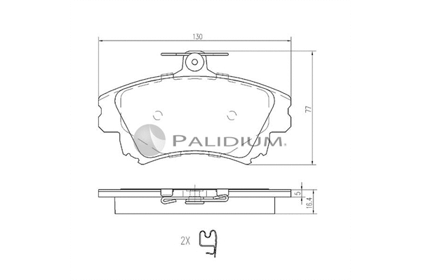 Brake Pad Set, disc brake (P1-1078)