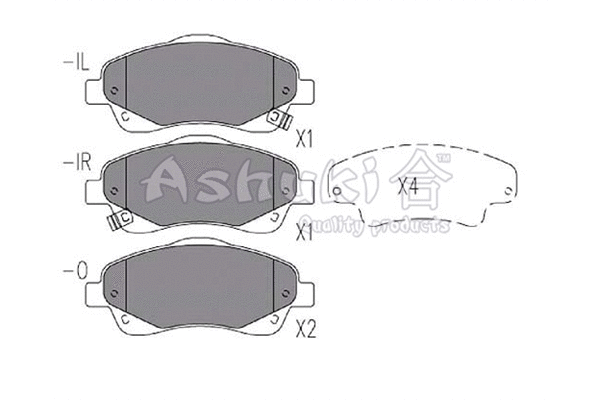 Brake Pad Set, disc brake (T112-58)