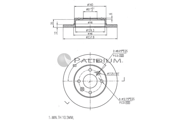 Brake Disc (P330-016)