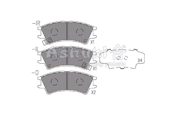 Brake Pad Set, disc brake (1080-4250)