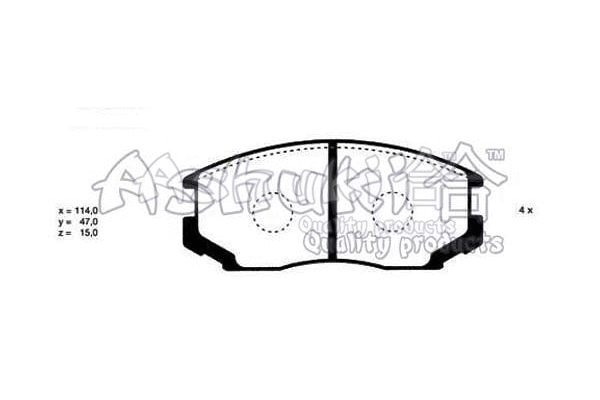 Brake Pad Set, disc brake (C003-04)