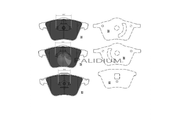 Brake Pad Set, disc brake (P1-1224)