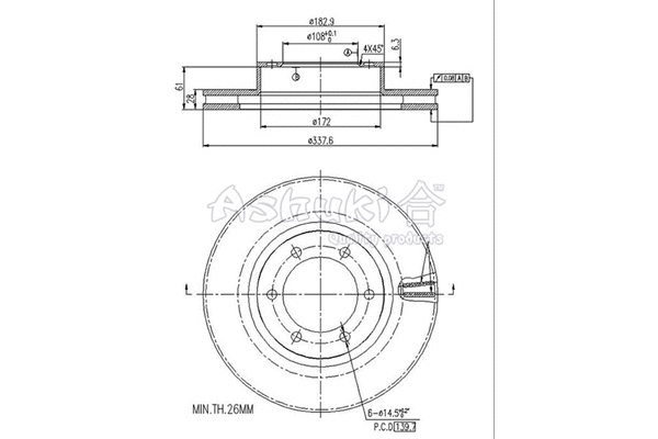 Brake Disc (0990-6412)