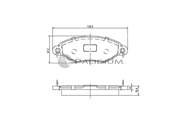 Brake Pad Set, disc brake (P1-1099)