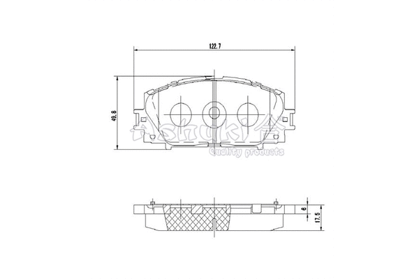 Brake Pad Set, disc brake (T112-76)