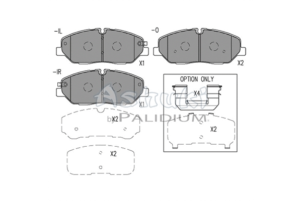 Brake Pad Set, disc brake (Y029-57)