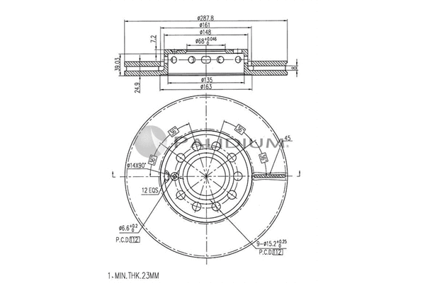 Brake Disc (P330-024)