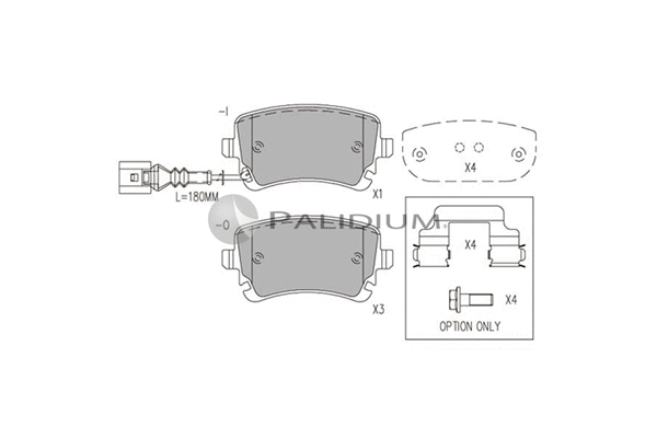 Brake Pad Set, disc brake (P1-1055)