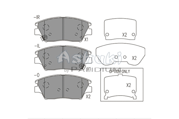 Brake Pad Set, disc brake (SY010-13)