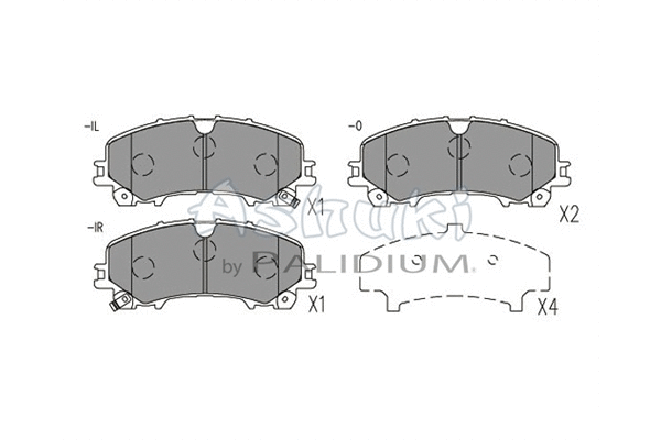 Brake Pad Set, disc brake (N009-99)