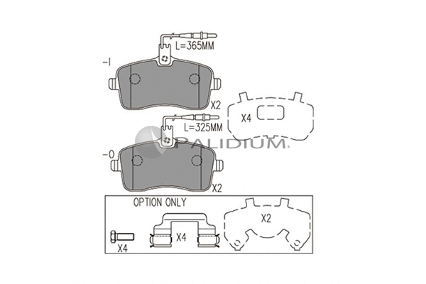 Brake Pad Set, disc brake (P1-1079)