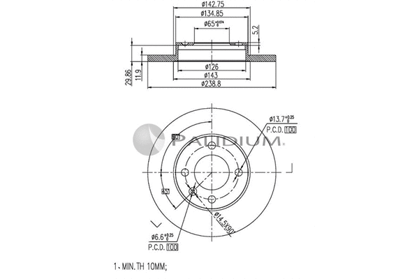 Brake Disc (P330-076)