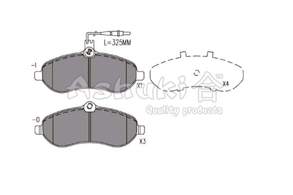 Brake Pad Set, disc brake (T114-71)