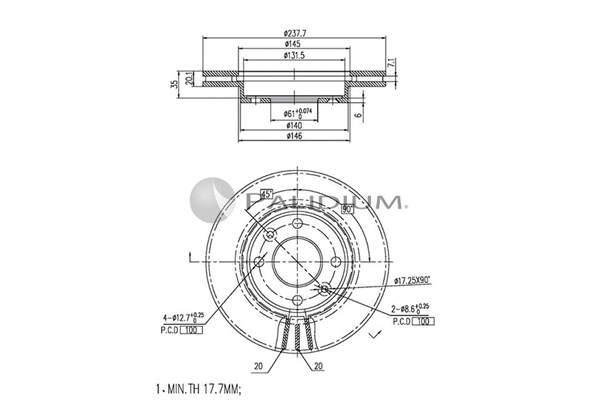 Brake Disc (P330-107)