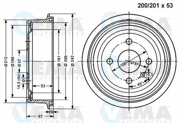 Brake Drum (800828)