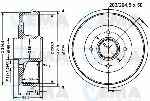 Brake Drum (801220)