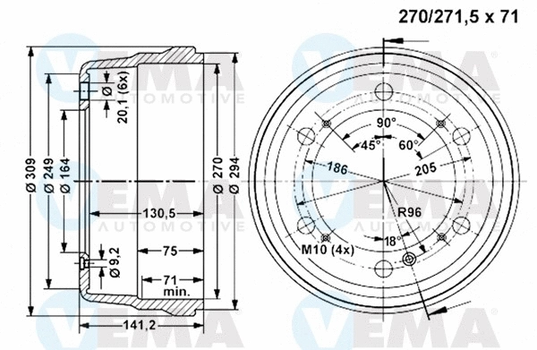 Brake Drum (800855)
