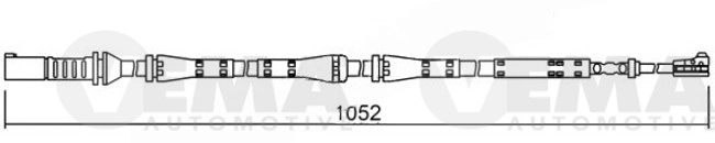 Warning Contact, brake pad wear (117514)