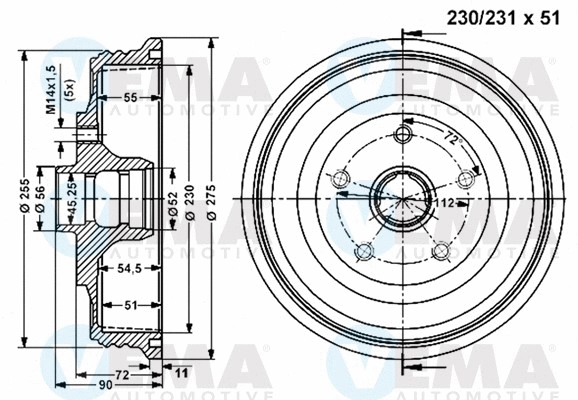 Brake Drum (801231)