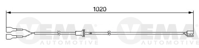 Warning Contact, brake pad wear (117498)