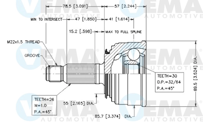 Joint, propshaft (18774)