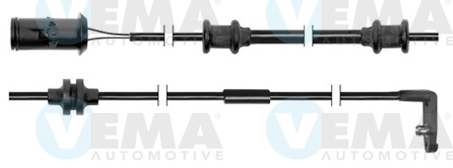 Warning Contact, brake pad wear (117239)