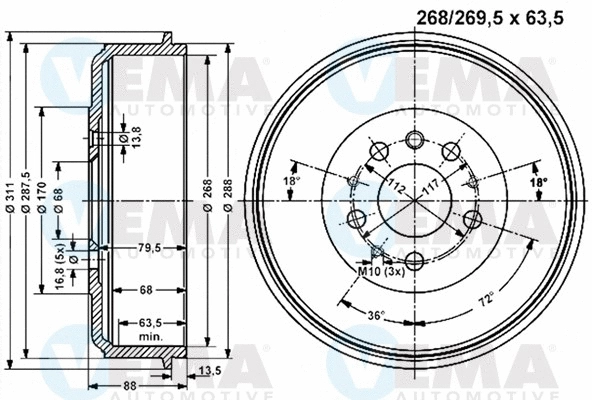 Brake Drum (801118)