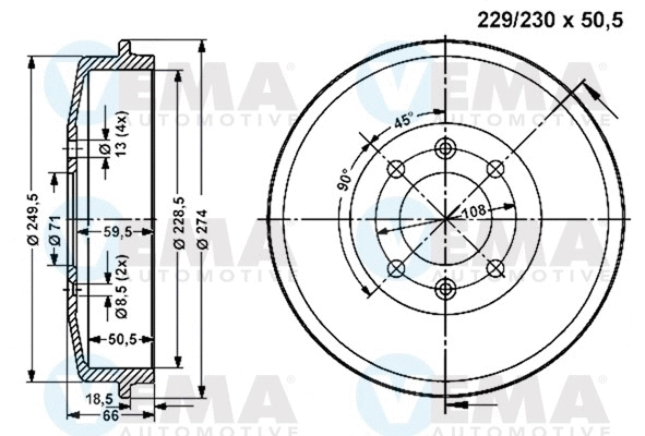 Brake Drum (801095)