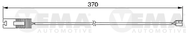 Warning Contact, brake pad wear (117496)