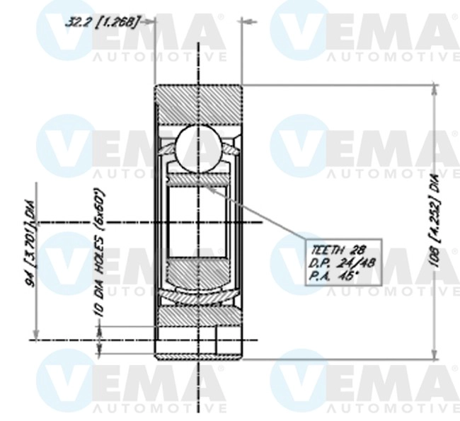 Joint Kit, drive shaft (18384)