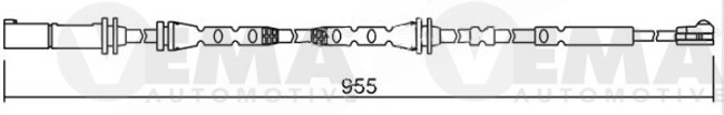 Warning Contact, brake pad wear (117449)