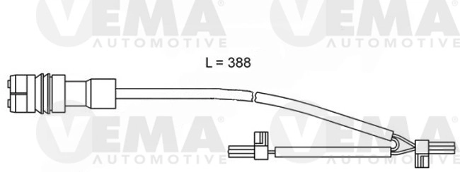 Warning Contact, brake pad wear (117504)