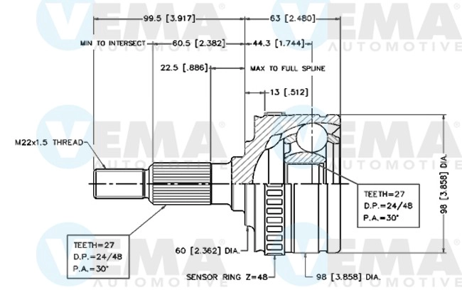 Joint Kit, drive shaft (18776)