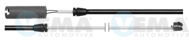 Warning Contact, brake pad wear (117260)