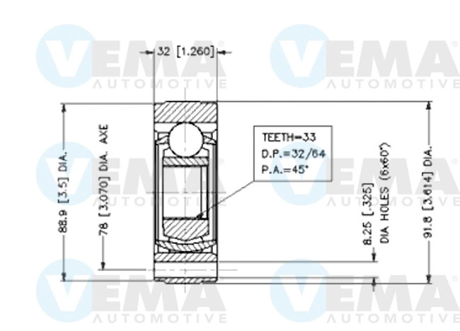 Joint Kit, drive shaft (18380)