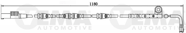 Warning Contact, brake pad wear (117530)