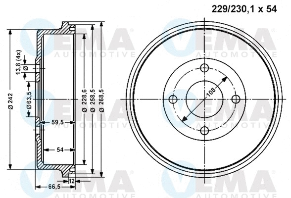 Brake Drum (801162)