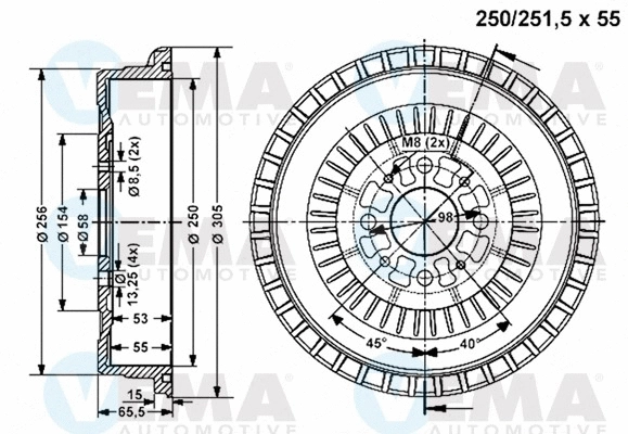 Brake Drum (800815)