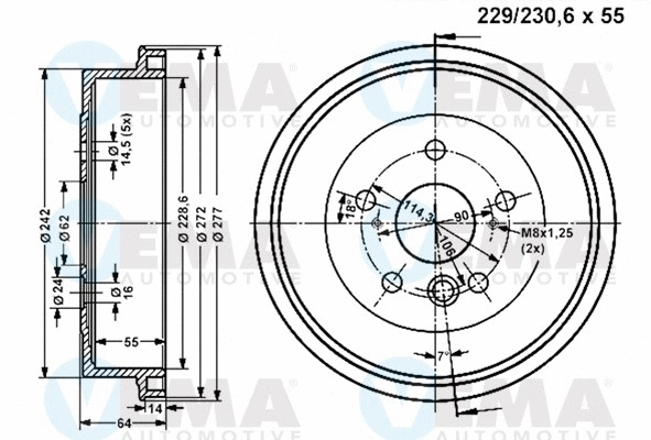 Brake Drum (801211)