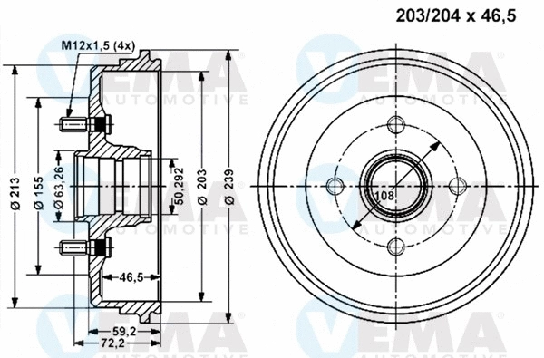 Brake Drum (801150)