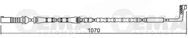 Warning Contact, brake pad wear (117512)