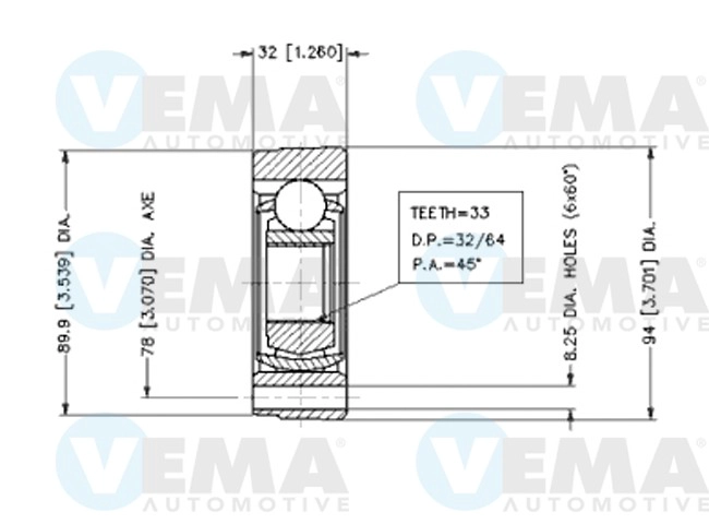 Joint Kit, drive shaft (18381)