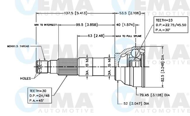 Joint Kit, drive shaft (18489)