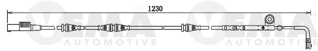Warning Contact, brake pad wear (117531)